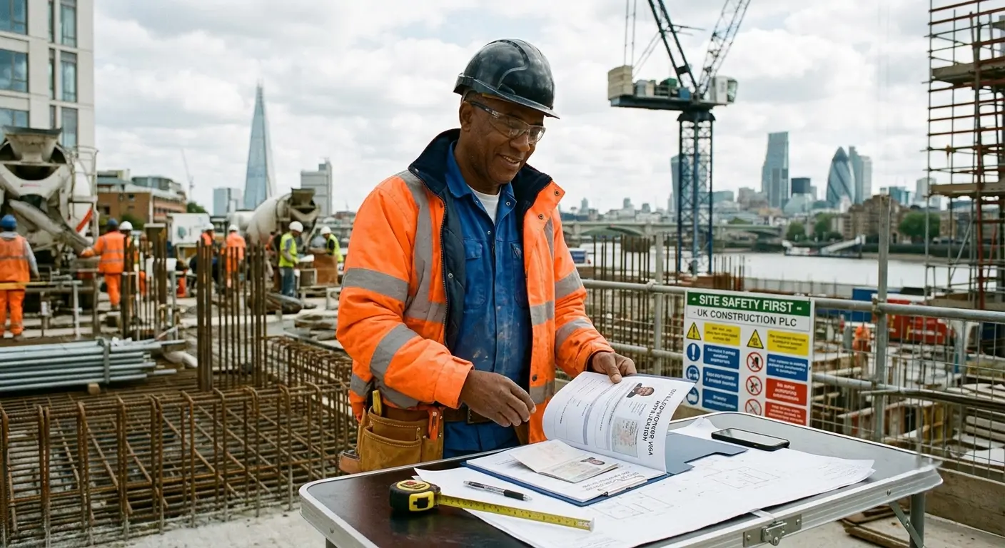 UK Construction Worker Job + Skilled Worker Visa