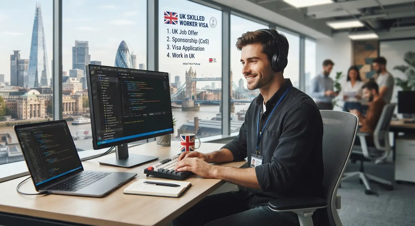 UK Software Developer Job + Skilled Worker Visa